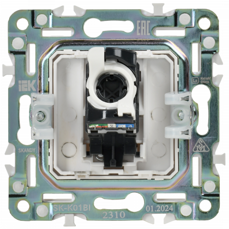 SKANDY Розетка компьютерная RJ45 кат.5E SK-K01Bl черный IEK SK-K10-1-K02