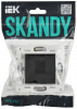 SKANDY Розетка компьютерная RJ45 кат.5E SK-K01Bl черный IEK SK-K10-1-K02