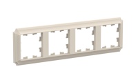 ATLASDESIGN ANTIQUE 4-постовая рамка, универсальная, БЕЖЕВЫЙ Systeme Electric ATN100204