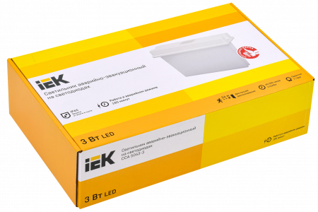 LSSA0-5043-3-65-K03 LIGHTING Светильник аварийный ССА 5043-3 3ч универсальный IP65 IEK 