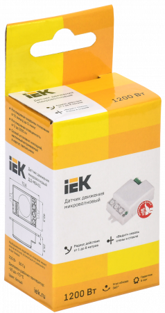 LDD11-401MB-500-001 Датчик движения ДД-МВ 401 белый, 500Вт, 360 гр.,8М,IP20,IEK 