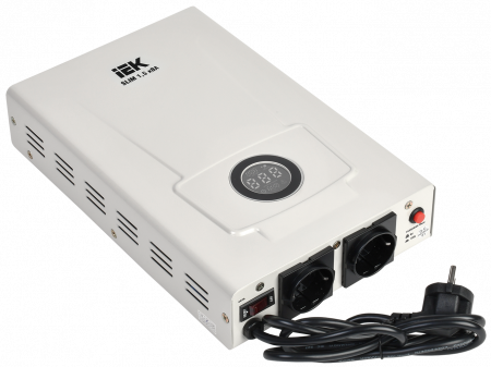 Стабилизатор напр. 1-ф. настен. 1.5кВА SLIM IEK IVS22-1-D15-09