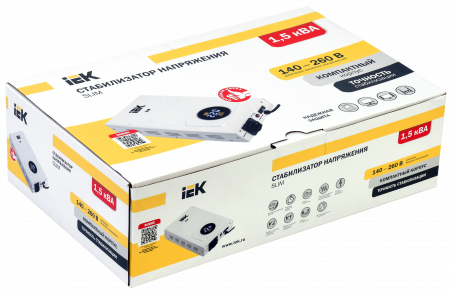 Стабилизатор напр. 1-ф. настен. 1.5кВА SLIM IEK IVS22-1-D15-09