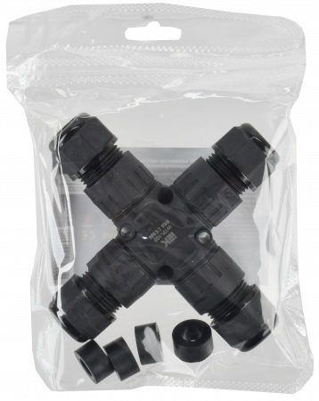 Коннектор кабельный герметичный WTP-108 3 PIN IP68 IEK UWC10-X-024-3-68
