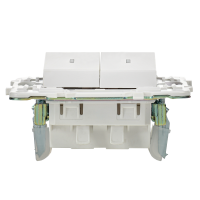 SKANDY Выключатель 2-клавишный с индикацией 10А SK-V09W арктический белый IEK SK-V20-1-10-K01