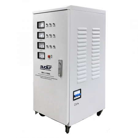 SDV-3-15000 Стабилизатор напряжения электромеханический трехфазный 15 кВт напольный RUCELF 