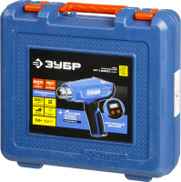 Фен технический (строительный), Профессионал, ЖК-дисплей, кейс, 2000 Вт ЗУБР ФТ-П2000 М2ДК