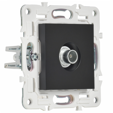 SKANDY Розетка TV оконечная SK-A12Bl черный IEK SK-A10-O-K02