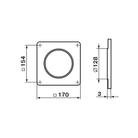 Площадка торцевая D125 в индивидуальной упаковке 25 ZERNBERG 10191041 00-019104  