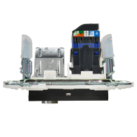 SKANDY Розетка двойная TV+RJ45 кат.6E SK-A15Bl черный IEK SK-AK20-2-K02