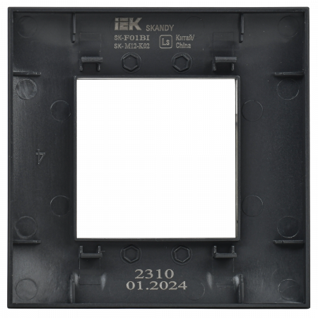SKANDY Рамка 1-местная SK-F01Bl черный IEK SK-M12-K02