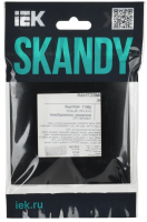 SKANDY Рамка 1-местная SK-F01Bl черный IEK SK-M12-K02