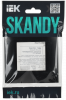 SKANDY Рамка 1-местная SK-F01Bl черный IEK SK-M12-K02