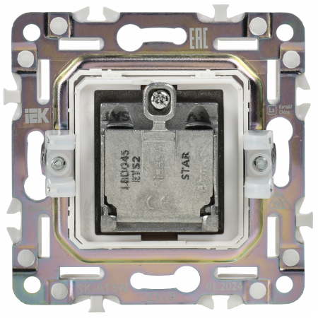 SKANDY Розетка двойная TV+SAT SK-A13W арктический белый IEK SK-AF20-O-K01