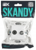 SKANDY Розетка двойная TV+SAT SK-A13W арктический белый IEK SK-AF20-O-K01