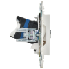 SKANDY Розетка двойная TV+RJ45 кат.6E SK-A15W арктический белый IEK SK-AK20-2-K01