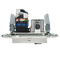 SKANDY Розетка двойная TV+RJ45 кат.6E SK-A15W арктический белый IEK SK-AK20-2-K01