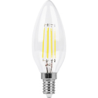 Лампа светодиодная LED 11вт Е14 теплый свеча FILAMENT FERON LB-713 38006