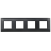 SKANDY Рамка 4-местная SK-F04Bl черный IEK SK-M42-K02