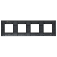 SKANDY Рамка 4-местная SK-F04Bl черный IEK SK-M42-K02