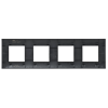 SKANDY Рамка 4-местная SK-F04Bl черный IEK SK-M42-K02