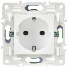 SKANDY Розетка с заземлением с защитными шторками 16А SK-R04W арктический белый IEK SK-R14-16-K01
