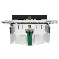 SKANDY Розетка с заземлением с защитными шторками 16А безвинтовое крепление SK-R06Bl черный IEK SK-R14-16-1-K02