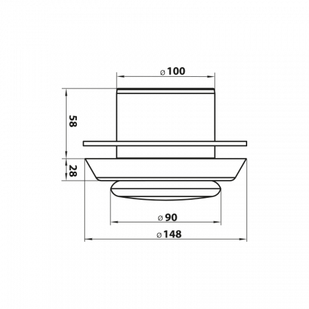 Анемостат приточно-вытяжной 150 ZERNBERG 10192171 00-019217  
