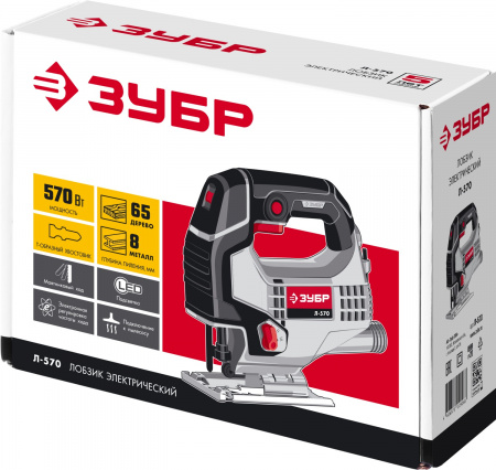 Лобзик электрический, 570 Вт ЗУБР Л-570