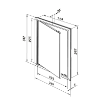 Люк-дверца ревизионный 2530 ZERNBERG 10205821 00-020582  