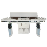 SKANDY Выключатель 1-клавишный проходной с индикацией 10А SK-V08W арктический белый IEK SK-V12-1-10-K01