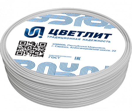 Провод силовой ПуГВнг(А)-LS 1х2.5 белый  ТРТС Цветлит КЗ 00-00130512