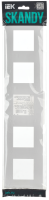 SKANDY Рамка 5-местная SK-F05W арктический белый IEK SK-M52-K01