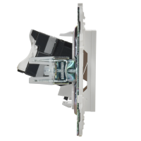 SKANDY Розетка двойная TV+RJ45 кат.5E SK-A14W арктический белый IEK SK-AK20-1-K01