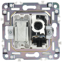 SKANDY Розетка двойная TV+RJ45 кат.5E SK-A14W арктический белый IEK SK-AK20-1-K01