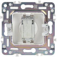 SKANDY Выключатель 1-клавишный 10А SK-V01Bl черный IEK SK-V10-0-10-K02