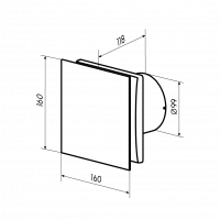 Вентилятор осевой 125 ZERNBERG 10223381 00-022338  