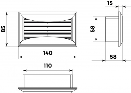 Соединитель 60х204х125 в индивидуальной упаковке 812 ZERNBERG 10191941 00-019194
