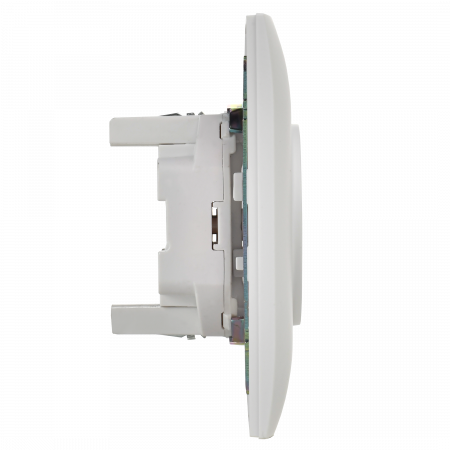 SKANDY Розетка 2-местная без заземления с защитными шторками 10А в сборе SK-R09W арктический белый IEK SK-R23-10-K01-F