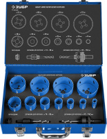 Набор коронок биметаллических (14.20.22.25.30.35.40.51.60.64.67) 11шт ЗУБР 29531-H11