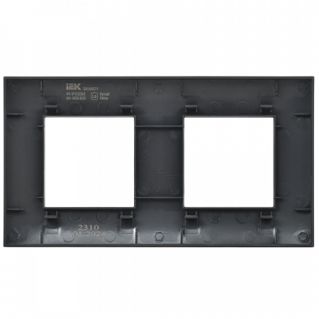 SKANDY Рамка 2-местная SK-F02Bl черный IEK SK-M22-K02
