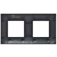 SKANDY Рамка 2-местная SK-F02Bl черный IEK SK-M22-K02