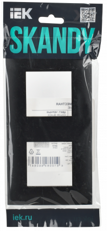 SKANDY Рамка 2-местная SK-F02Bl черный IEK SK-M22-K02
