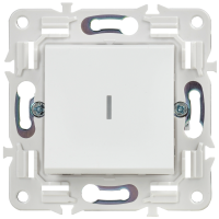 SKANDY Выключатель 1-клавишный с индикацией 10А SK-V07W арктический белый IEK SK-V10-1-10-K01