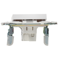 SKANDY Выключатель 1-клавишный с индикацией 10А SK-V07W арктический белый IEK SK-V10-1-10-K01