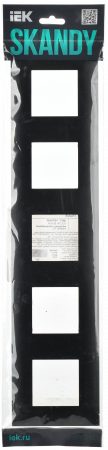 SKANDY Рамка 5-местная SK-F05Bl черный IEK SK-M52-K02
