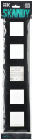 SKANDY Рамка 5-местная SK-F05Bl черный IEK SK-M52-K02