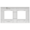 SKANDY Рамка 2-местная SK-F02W арктический белый IEK SK-M22-K01
