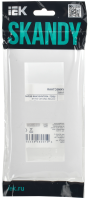 SKANDY Рамка 2-местная SK-F02W арктический белый IEK SK-M22-K01