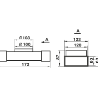 Тройник 60 х 120 D100 в индивидуальной упаковке 731 ZERNBERG 10211121 00-021112  